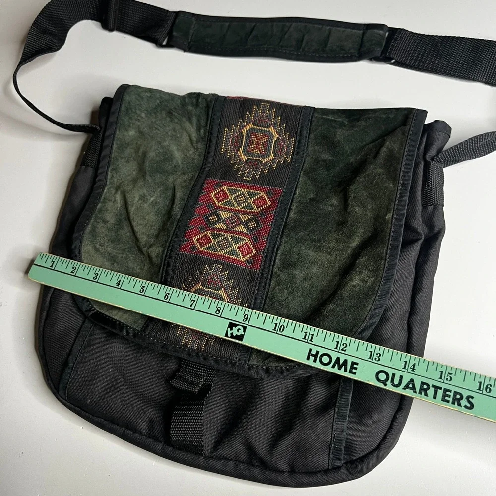 West Ridge Designs Messenger Bag Suede Southwest Tribal Crossbody Portland Made